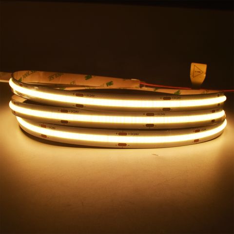 10w COB Long Run LED Strip Light - 24v - IP20 - 1m - 3000K