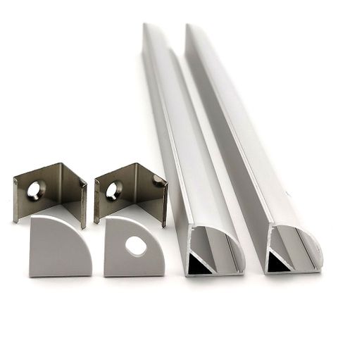 VC1616A Corner Aluminium Profile with Diffuser - 1m