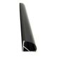 VC1616A Black Corner Aluminium Profile with Black Diffuser - 1m