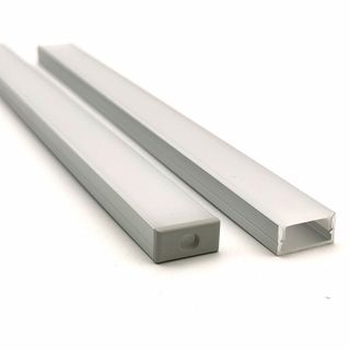 VCF019 Square Aluminium Profile with Diffuser - 1m