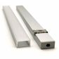 VCF019 Square Aluminium Profile with Diffuser - 1m