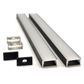 VCF019 Square Aluminium Profile with Diffuser - 1m - Black