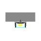 VCF019 Square Aluminium Profile with Diffuser - 1m - Black