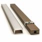 VCF019 Square Aluminium Profile with Diffuser - 1m - Gold