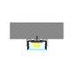 VCF019 Square Aluminium Profile with Diffuser - 1m - White
