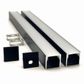 VCF025 Deep Square Aluminium Profile with Diffuser - 1m - Black