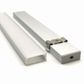 VCE009 Wide Square Aluminium Profile with Diffuser - 1m