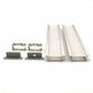 VCE010 Wide Sqaure Winged Aluminium Profile with Diffuser - 1m