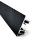 VC4917 Side Mount Aluminium Profile with Diffuser - 1m - Black