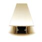 VC4917 Side Mount Aluminium Profile with Diffuser - 1m - Gold