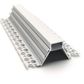 VCB047 Plasterboard Deep Recessed Aluminium Profile with Diffuser - 1m