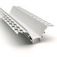 VCB047 Plasterboard Deep Recessed Aluminium Profile with Diffuser - 1m