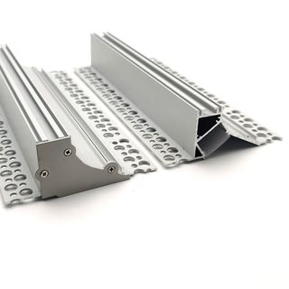 VCB007 Plasterboard Deep Recessed Aluminium Profile with Diffuser - 1m