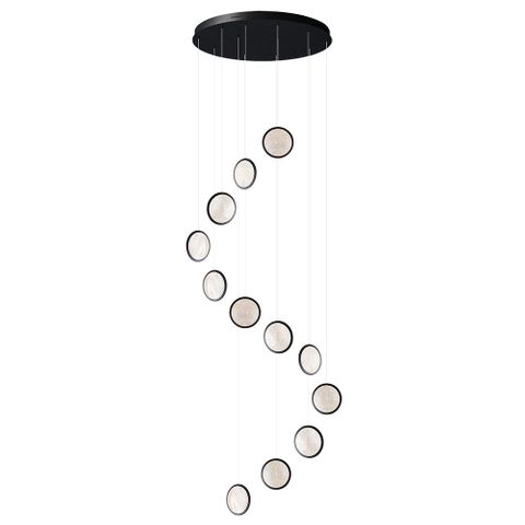 Arago Round Glass LED Pendant - 12 Light