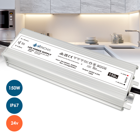 VDX150W 150w 24v IP67 LED Driver