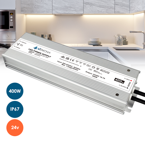 VDX400W 400w 24v IP67 LED Driver