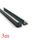 VC1616A Black Corner Aluminium Profile with Frost Diffuser - 3m