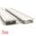 VCE010 Wide Sqaure Winged Aluminium Profile with Diffuser - 3m