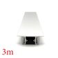 VC4917 Side Mount  Aluminium Profile with Diffuser - 3m