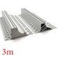 VCB007 Plasterboard Deep Recessed  Aluminium Profile with Diffuser - 3m