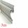 VCB025 Plasterboard Aluminium Profile with Diffuser - 3m