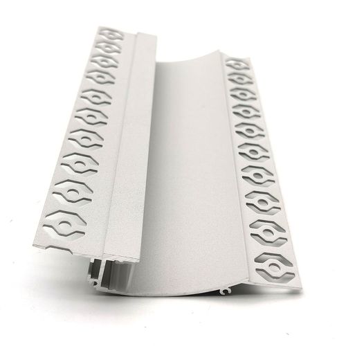 VCB025 Plasterboard Aluminium Profile with Diffuser - 3m - White