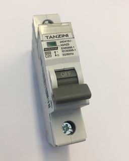 TANZINI CIRCUIT BREAKER 20A, 6KA, 1 POLE