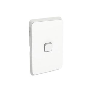 Iconic - 1 Gang Vertical Switch Assembly20A/16AX, 250V - Vivid White