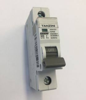 TANZINI CIRCUIT BREAKER 10A, 6KA, 1 POLE
