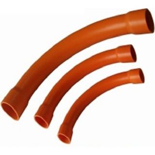 SWEEP LONG SOLID BEND 50MM ORANGE