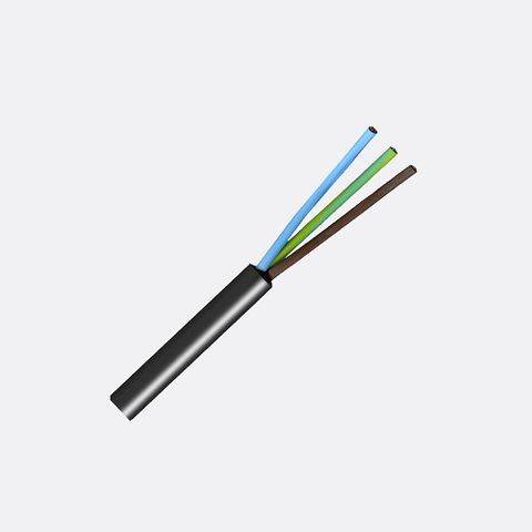 1.0mm 3 Core OD Flex Black