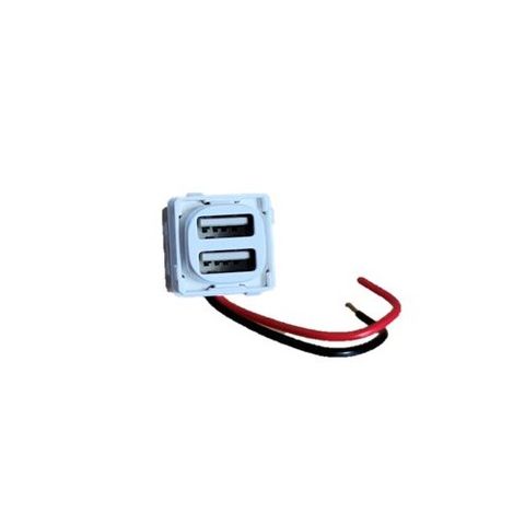 DUAL USB CHARGER MODULE 2.1A IP20