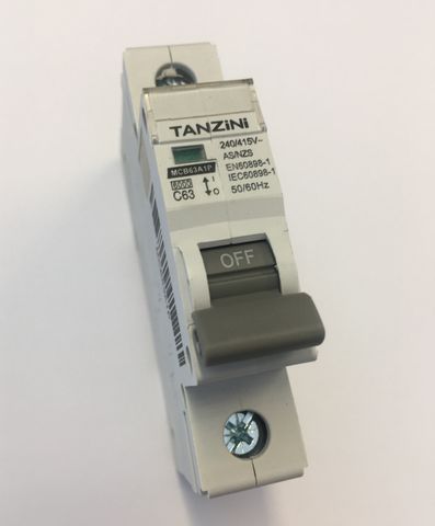 HEM 63A CIRCUIT BREAKER 6KA 1 POLE