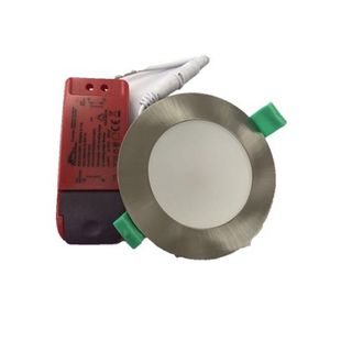 REEM Silver Dimmable LED Downlight - 10WColour selectable 70mm Cutout