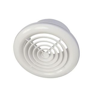 100MM CIRCULAR CEILING GRILL WHITE