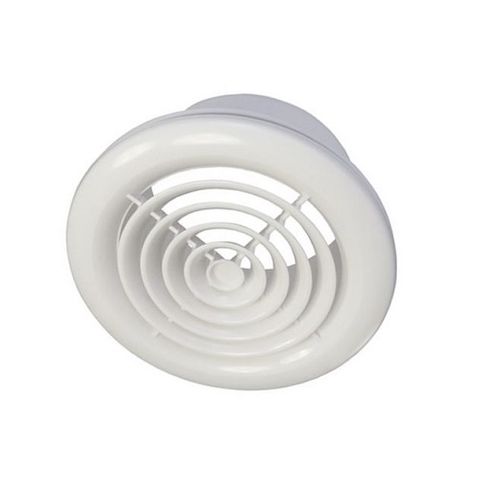 100MM CIRCULAR CEILING GRILL WHITE