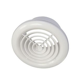 150MM CIRCULAR CEILING GRILL WHITE