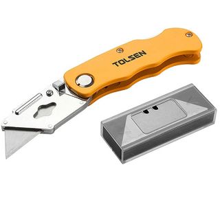 TOLSEN UTILITY KNIFE ALUMINIUM HANDLE19 x 61mm