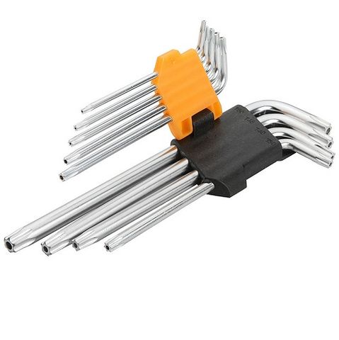 TOLSEN 9pce TORX LONG ARM HEX KEY SET