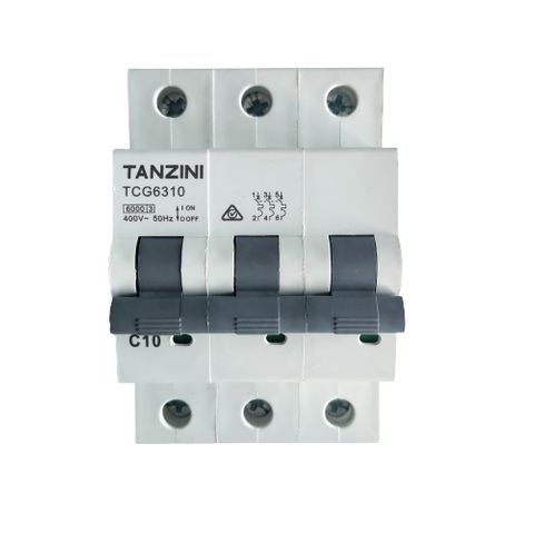 TANZINI MCB 3Pole 10A Type-C TCG Series