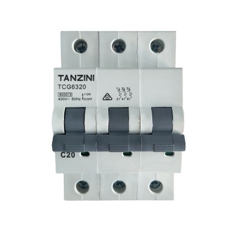 TANZINI MCB 3Pole 20A Type-C TCG Series