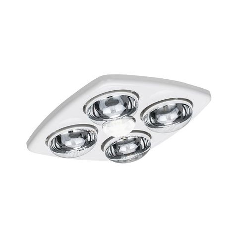 GOLDAIR 4 HEAT LAMP Bathroom HEAT/LIGHT/VENT 125mm WHITE