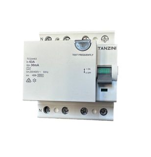 TANZINI TCG Series RCD 4Pole 40A 30mA Type A