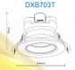 SEDEX TILT Downlight 7Watt 70mm-cut  3000K