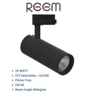 REEM Track Spot LED 3CCT 15W BLACK