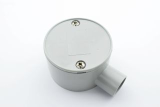 1 WAY CIRCULAR JUNCTION BOX 20MM GREY