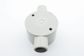 2 WAY CIRCULAR JUNCTION BOX 20MM GREY