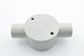 2 WAY CIRCULAR JUNCTION BOX 25MM GREY