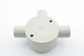 3 WAY CIRCULAR JUNCTION BOX 20MM GREY