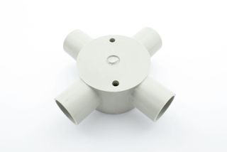 4 WAY CIRCULAR JUNCTION BOX 25MM GREY